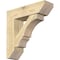 Ekena Millwork Balboa Slat Rough Sawn Bracket w/ Offset Brace, Douglas Fir, 8"W x 28"D x 28"H BKT0806X28X28BOA06RDF - alternate 1
